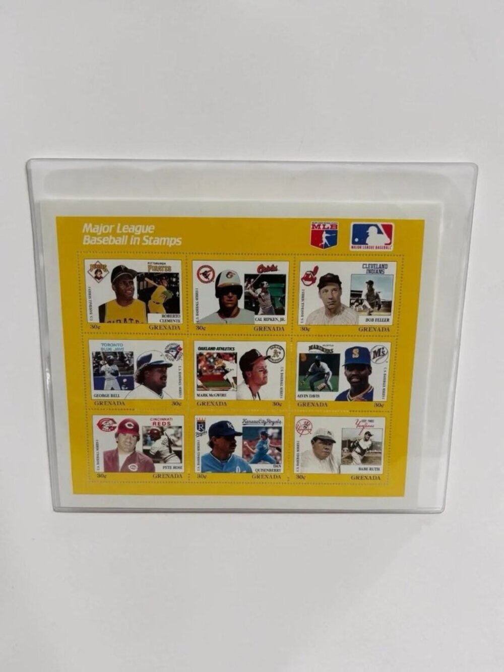 1988 Grenada Sheet of 9 Stamps Includes Rare Rose Stamp Ruth Ripken   3246
